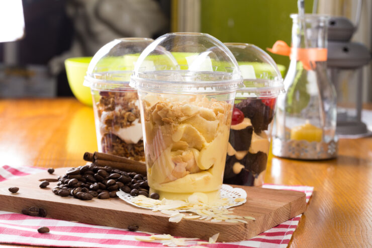 cake dessert served in a transparent plastic cup 2026 01 09 00 01 43 utc