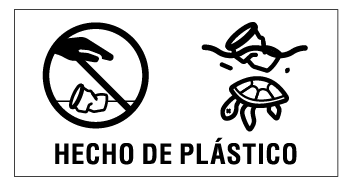 Símbolo hecho de plástico