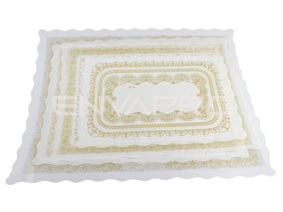 BLONDA RECTANGULAR  PARAFINADA BLANCA 