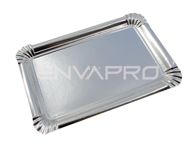 BANDEJA CARTÓN PLATA N12