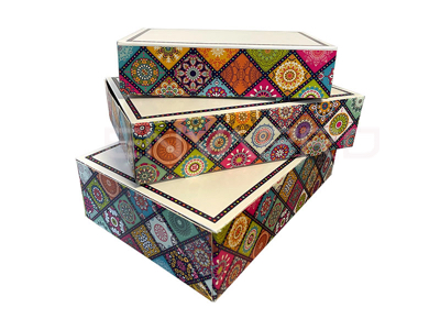 CAJA PARA PASTAS 1 KILO MOSAIC 275 x 170 x 65 mm