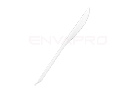 CUCHILLO COOKPLAY BLANCO COMPOSTABLE Y REUTILIZABLE 170mm