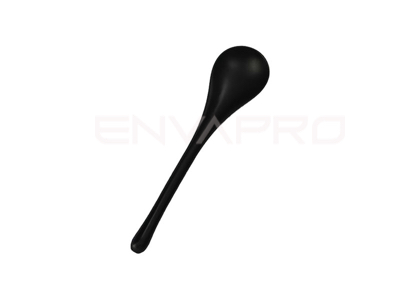 CUCHARA COOKPLAY NEGRO COMPOSTABLE Y REUTILIZABLE 180mm