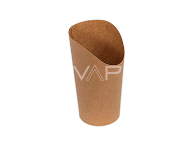 VASO CARTÓN KRAFT BOCA CONICA 16 oz. 480 ml