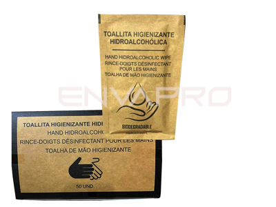TOALLITA CON GEL HIDROALCOHOLICO PACK 50 UD