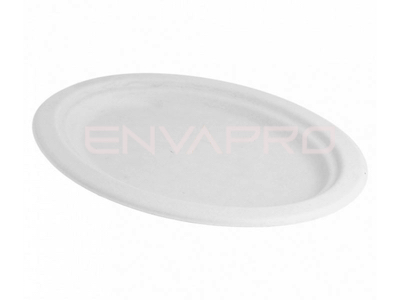 PLATO OVAL CAÑA DE AZUCAR BLANCO 320x260 mm