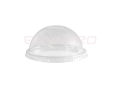 TAPA PET CUPULA PARA TARRINA CARTÓN PARA HELADO 5 OZ