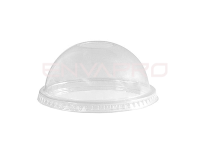 TAPA PET CUPULA PARA TARRINAS HELADO 6 y 8 oz.