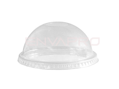 TAPA PET CUPULA PARA TARRINA CARTÓN HELADO 12 OZ