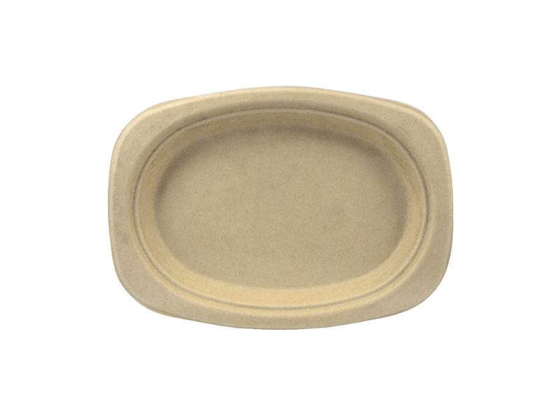 PLATO OVALADO BIO KRAFT PEQUEÑO 233 x 165 x 22mm 