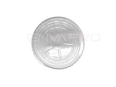 TAPA PET PLANA PARA TARRINA CARTÓN PARA HELADO 4 OZ