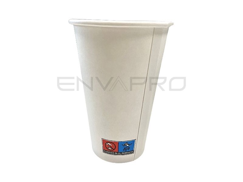 VASO CARTON BLANCO 12/14 oz 360 ml BOCA 90 mmØ