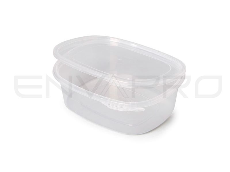 ENVASE BISAGRA SEGURIDAD 500CC TRANSPARENTE 120x149x50 mm