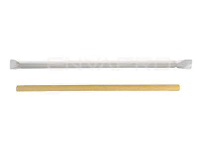 PAJITA REUTILIZABLE RECTA RPP NATURAL ENFUNDADA 230mm x 8mmØ