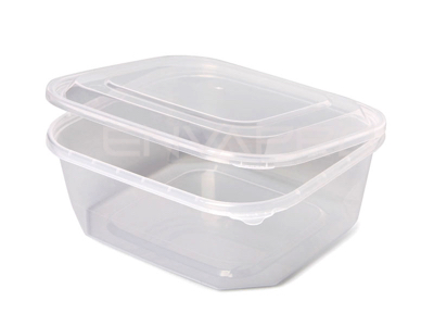 ENVASE BISAGRA 1.000 CC TRANSPARENTE 154x172x62 mm