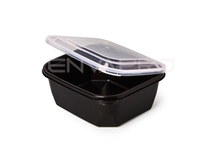 ENVASE BISAGRA 370 CC NEGRO 113x126x47 mm