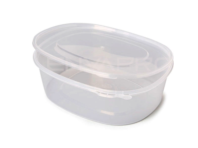 ENVASE BISAGRA SEGURIDAD 1500CC TRANSPARENTE 179x217x69 mm