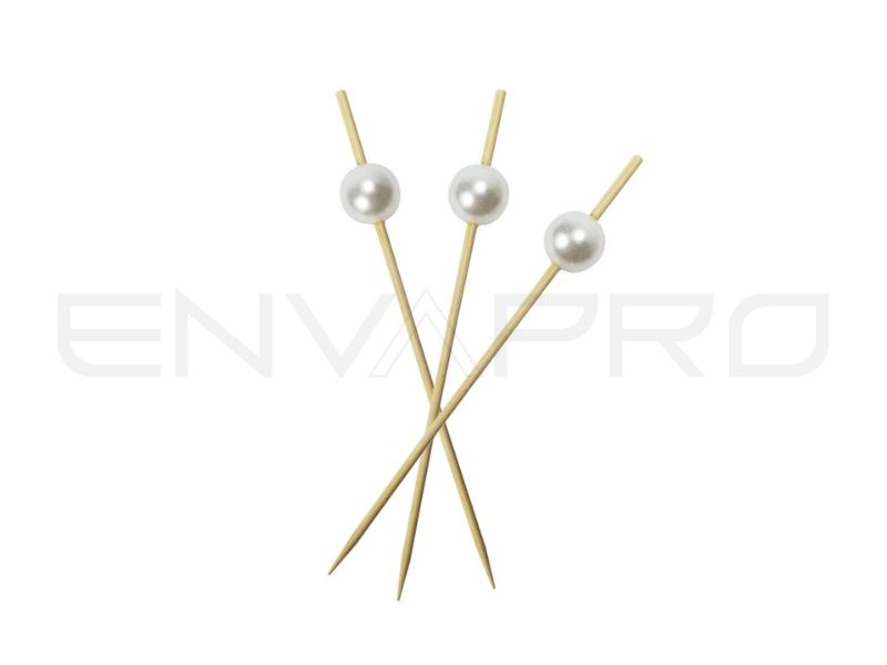BROCHETA BAMBÚ PERLA 90 mm
