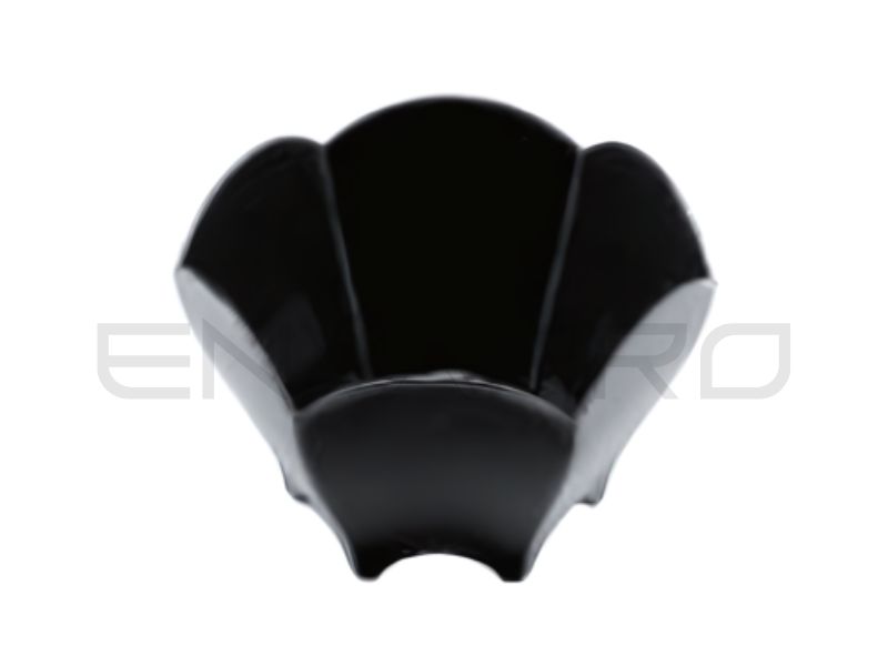MINI COPA PS TULIPA NEGRO 2,4 oz 70 x 65 x 45 mm
