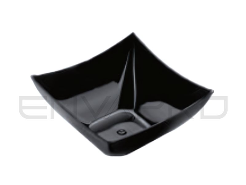 MINI COPA PS CUADRADA ORIENTAL NEGRO 3 oz 75 x 75 x 35 mm