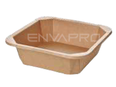 ENVASE CUADRADO CARTÓN KRAFT LAMINADO PE 1000 ml 180 x 180 x 50 mm