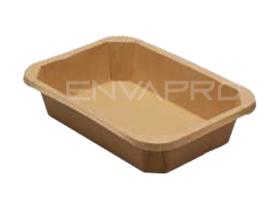 ENVASE RECTANGULAR CARTÓN KRAFT 1200 ml 215 x 155 x 50 mm