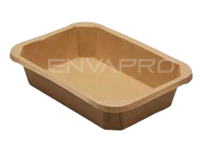 ENVASE RECTANGULAR CARTÓN KRAFT 1500 ml 230 x 170 x 60 mm