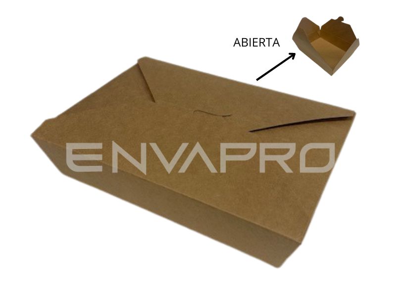 ENVASE EFECTO KRAFT FORMATO GRANDE 1500cc 