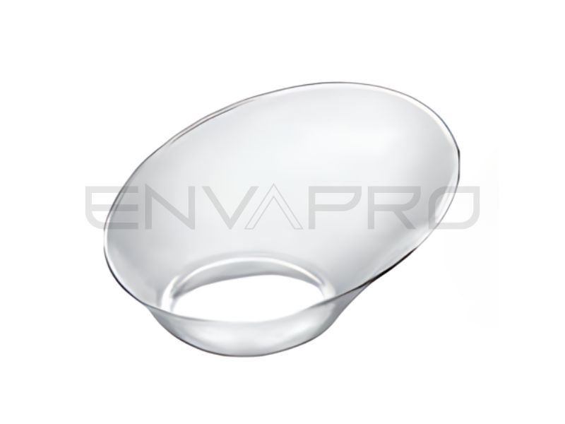 MINI PLATO PS ELIPSE TRANSPARENTE 2 oz  98 x 70 x 30 mm