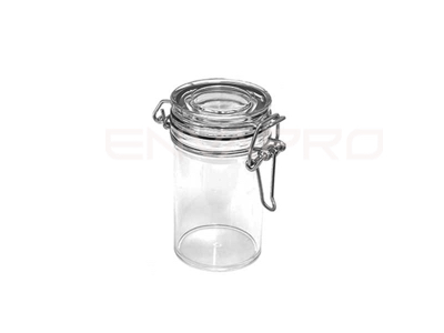 TARRO PS CON TAPA CLIP TRANSPARENTE 80 ml 85 x 50 x 40 mmØ
