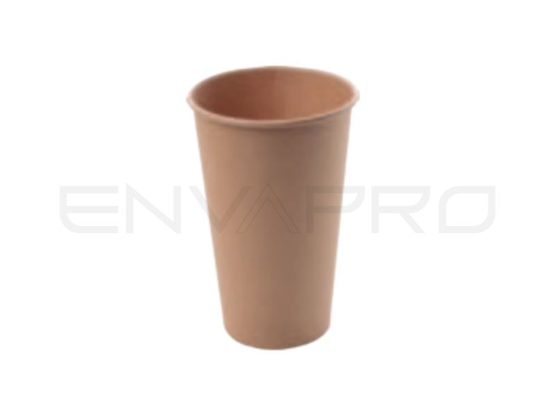 VASO CARTÓN KRAFT/KRAFT 16 oz  480 ml BOCA 90 mmØ