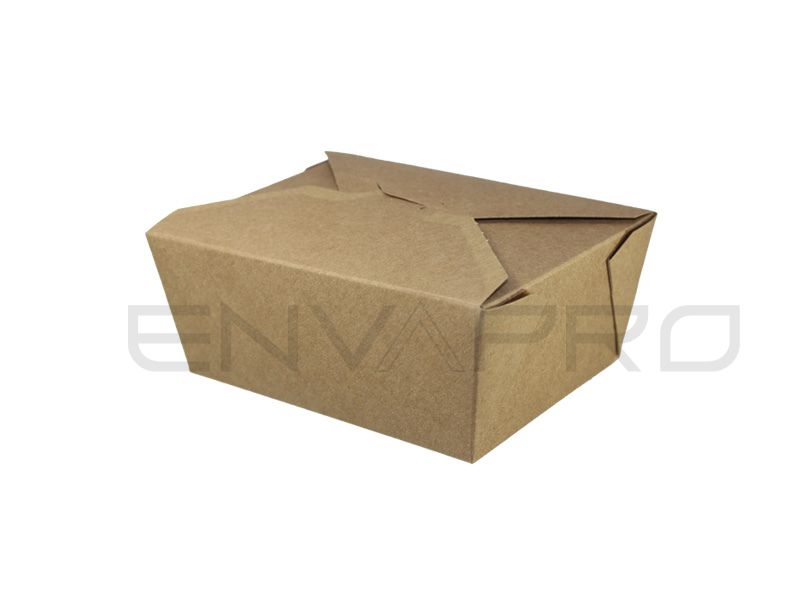 ENVASE ORIENTAL PAGODA KRAFT BIO 650 ml 112 x 90 x 65 mm