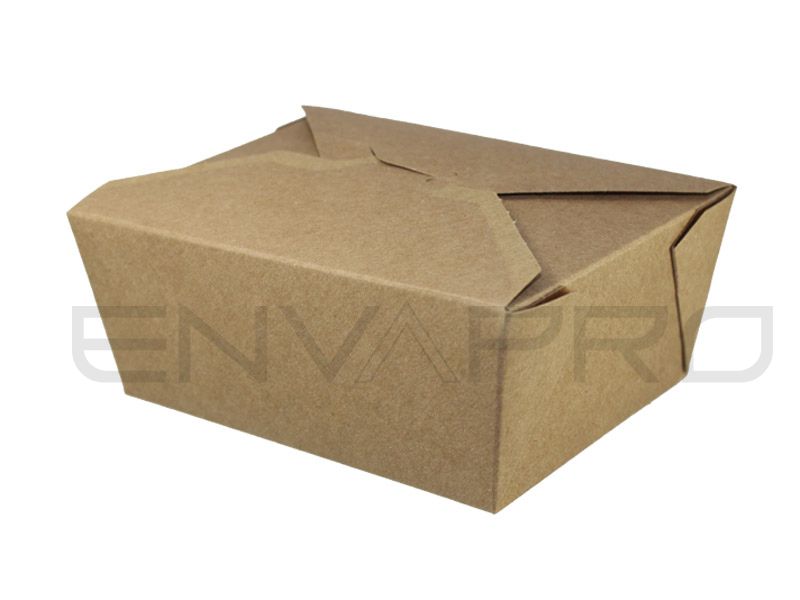 ENVASE ORIENTAL PAGODA KRAFT BIO 2450 ml 197 x 139 x 80 mm