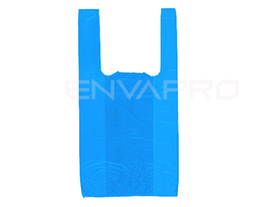 BOLSA PLÁSTICO CAMISETA AZUL 2 KILOS 42X53 cm (108 ud. aprox. 70% Reciclado)