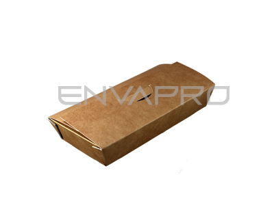 ENVASE BOX4N019 CARTÓN EFECTO KRAFT PEQUEÑO 200 x 108 x 35 mm