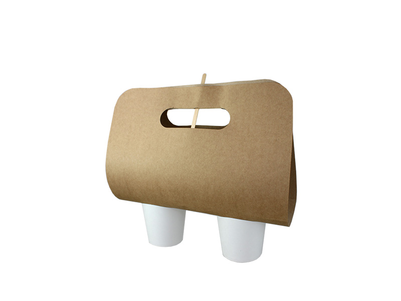 PORTAVASO CARTÓN KRAFT 2 ANÓNIMO VASOS (8 y 12oz)