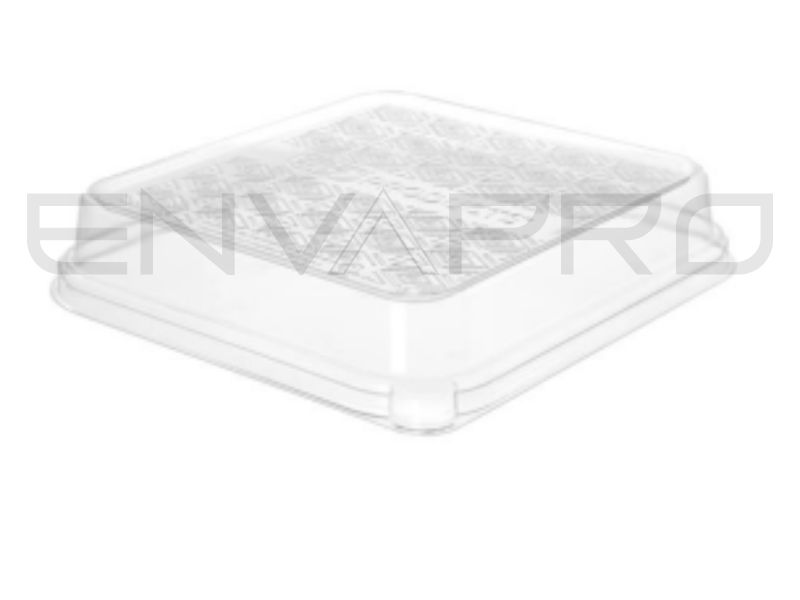 TAPA R-PET ENVASES RECTANGULAR ECOPRODUCT 170 x 180 x 25 mm