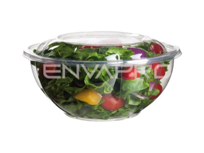 BOWL ENSALADERA PLA BIODEGRADABLE MAS TAPA 32 OZ 940 ML