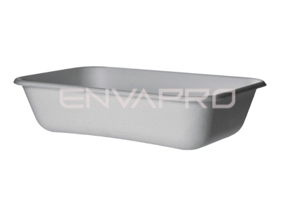 ENVASE RECTANGULAR CAÑA AZUCAR BLANCO ECOPRODUCT 940ml
