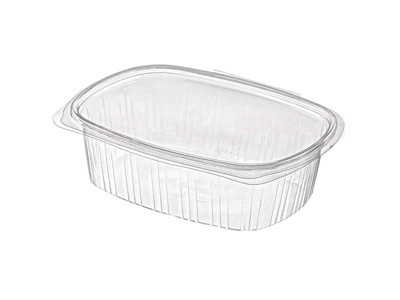 TARRINA PP RECTANGULAR TAPA BISAGRA 375 ml