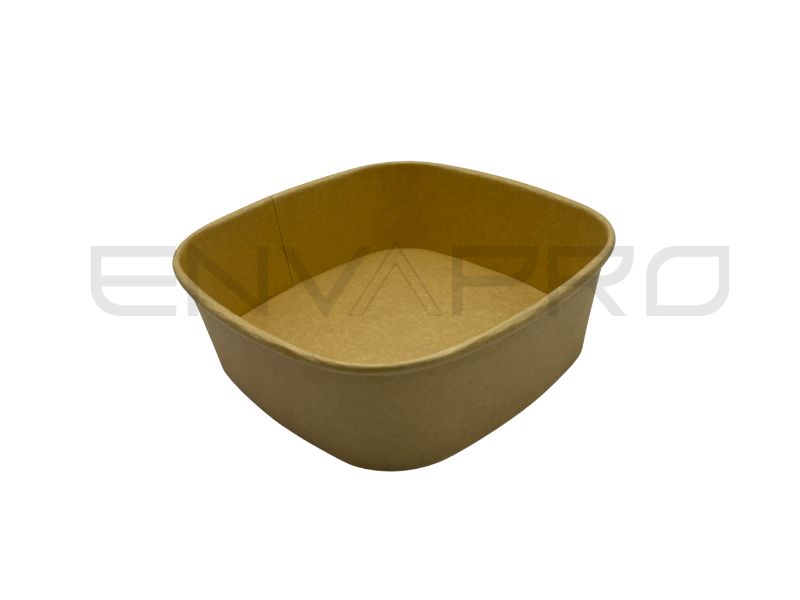 ENVASE CUADRADO CARTÓN KRAFT 500 ml