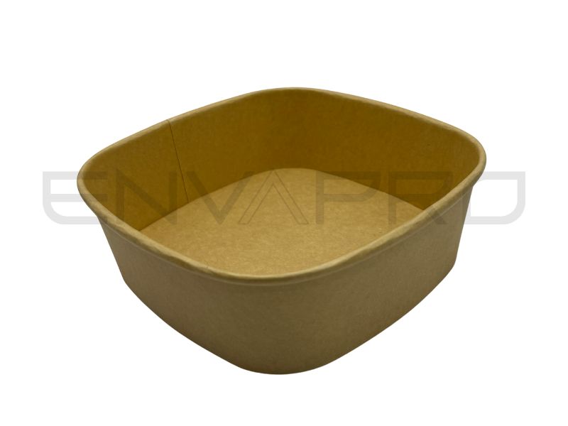 ENVASE CUADRADO CARTÓN KRAFT 700 ml