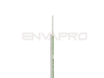 PAJITA COMPOSTABLE BLANCA FLEXIBLE ENFUNDADA 210 mm x 5 mm ø