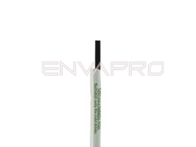 PAJITA COMPOSTABLE NEGRA RECTA ENFUNDADA 210 mm * 8 mm ø