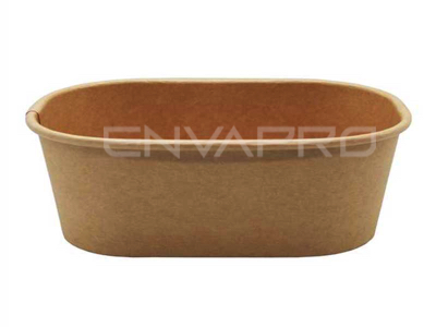 ENVASE KRAFT/KRAFT RECTANGULAR 16 OZ 500 ml 170 x 120 x 43 mm