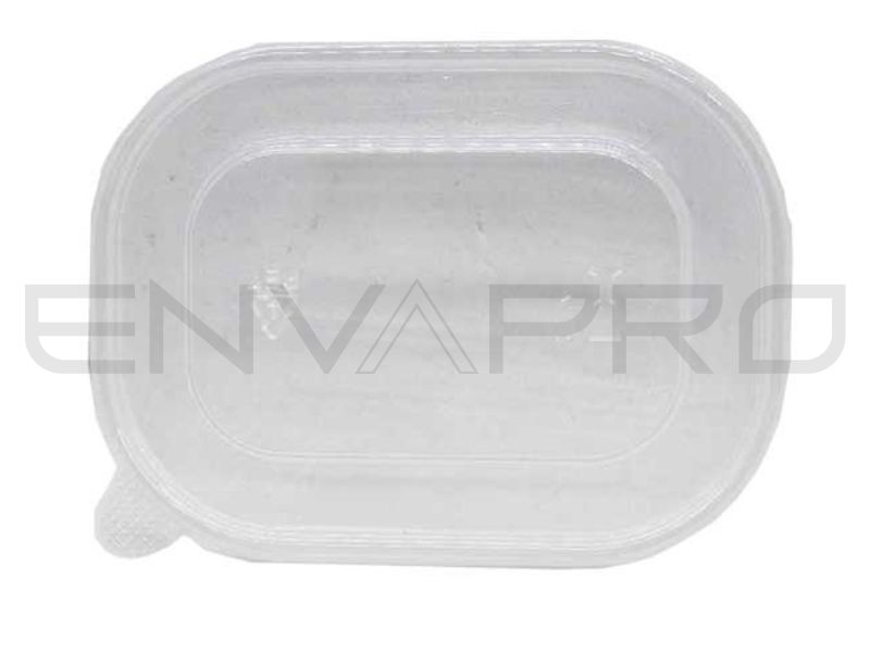 TAPA PET PARA ENVASE KRAFT/KRAFT RECTANGULAR 170 x 132 x 10 mm