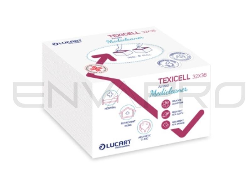 PAÑOS TEXTIL MULTIUSOS REUTILIZABLE PLEGADOS BLANCO 320 x 380 mm 50gr/mq