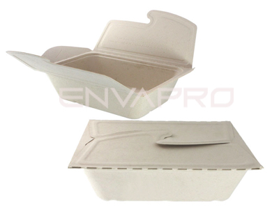 ENVASE RECTANGULAR BEPULP BOX TO GO 1.000 ml. 213 x 150 x 53 mm