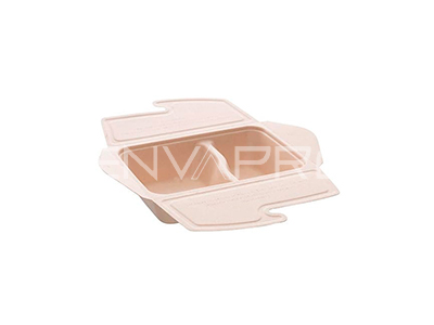 ENVASE RECTANGULAR BEPULP 2 HUECOS BOX TO GO 800 ml. (500/300 ml.)