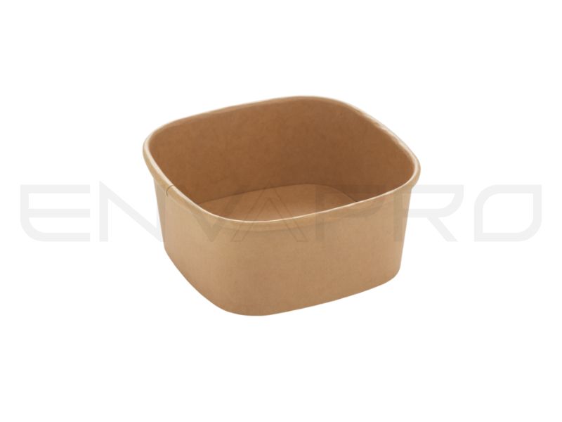 ENVASE KRAFT/KRAFT CUADRADO 13 OZ 400 ml 130 x 130 mm FSC MIX CREDT